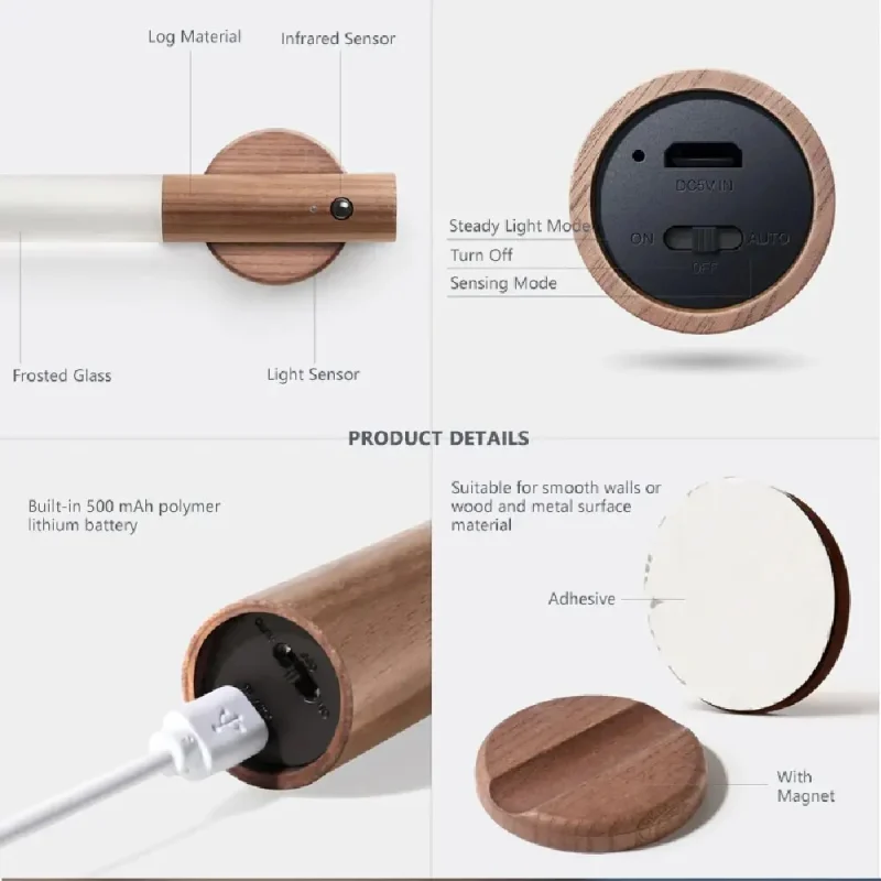 Night Light Motion Sensor - Magnetic Portable Lamp Charge - Image 6